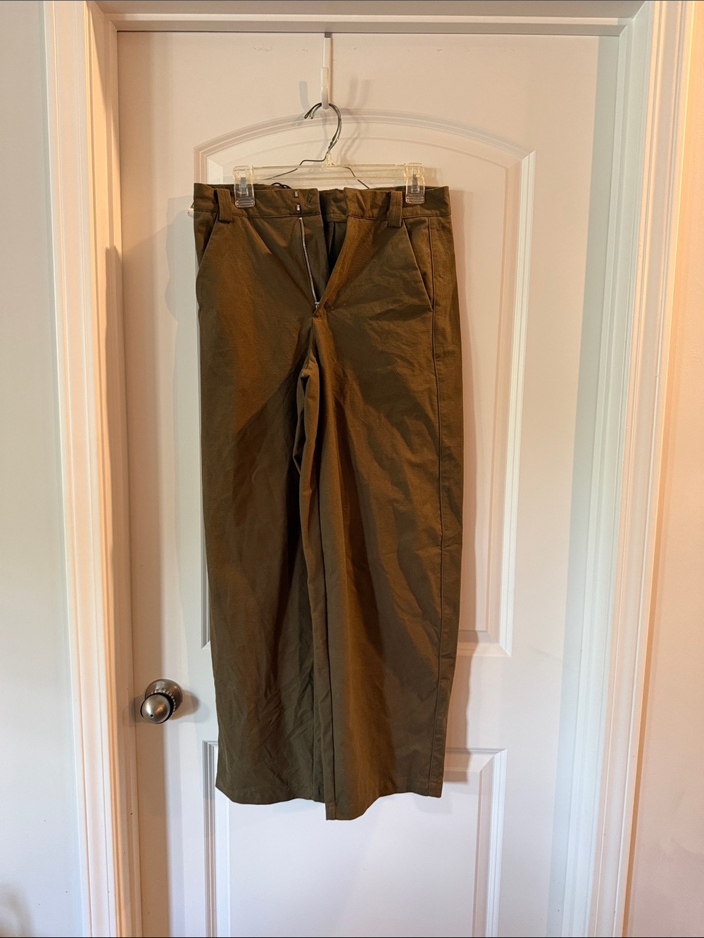 Zara Olive Green Chino Pants